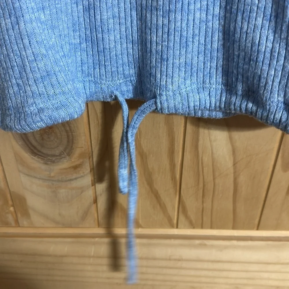 So Womens Blue V-Neck Women's Top